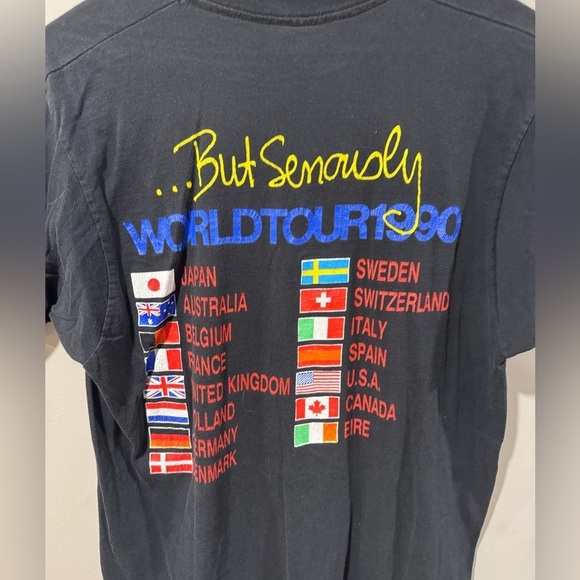 Phil Collins (VTG) - 1990 World Tour Concert T-Shirt - Picture 4 of 7